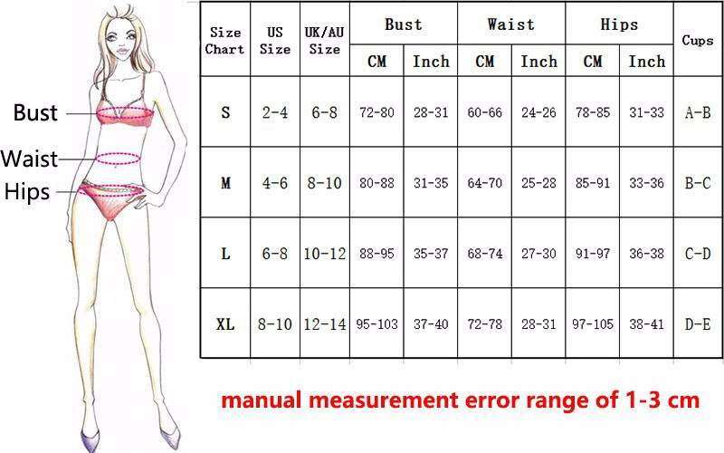 PushUp Bikinis Sexy black bandage design bikini swimsuit women Low Waist Women swimwear swimming Brazilian Biquini
