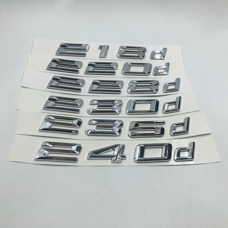 For Bmw 2Class Performance Sticker 218d 220d 228d 230d 235d 240d Car Rear Boot Logos Badge Emblem Decal, Silver
For Bmw 2Class Performance Sticker 218d 220d 228d 230d 235d 240d Car Rear Boot Logos Badge Emblem Decal, Silver