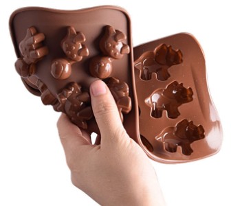 12 cavities dinosaurs shaped Hard Polycarbonate Chocolate Mould PC Candy Pasta Tool Injection PC Cake Mold