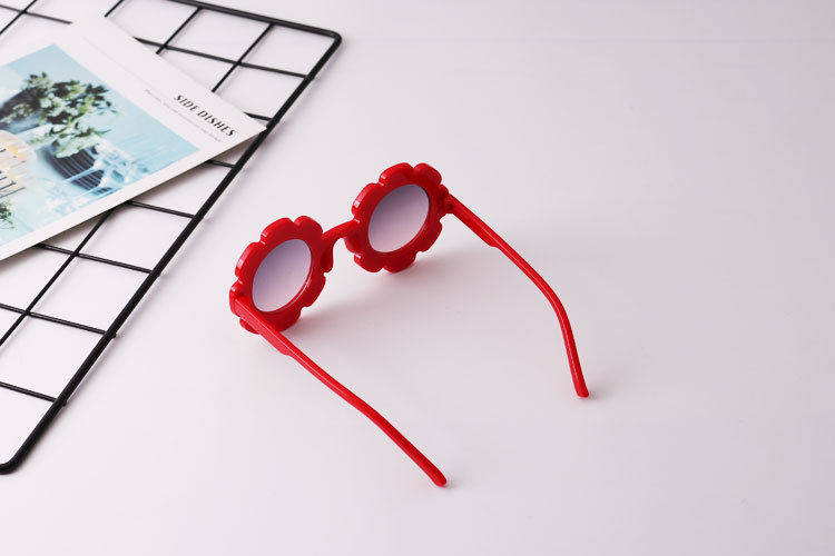 6 Colors Fashion Baby Girls Sunglasses Children Round Flower Sun Glasses Eyewear Summer Toddler Kids Accessories M1709 Z260305
