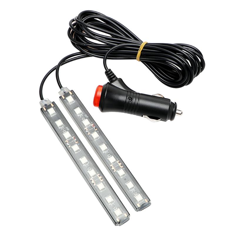LEEPEE 2 x 9LED LED Strip Lights Car Atmosphere Lamp Cigarette LED Decoration Lamp Dash Floor Foot Car-styling
LEEPEE 2 x 9LED LED Strip Lights Car Atmosphere Lamp Cigarette LED Decoration Lamp Dash Floor Foot Car-styling