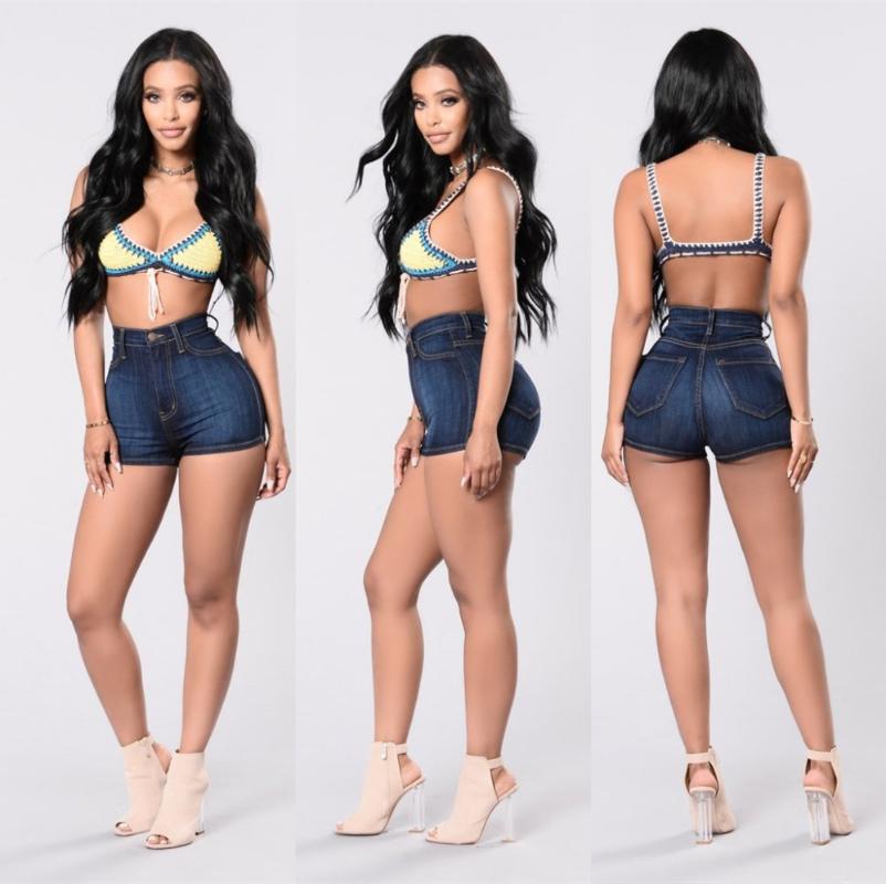QA851 Women pockets high waist shorts denim cotton hot selling female sexy skinny super cool summer push up jeans, Blue
QA851 Women pockets high waist shorts denim cotton hot selling female sexy skinny super cool summer push up jeans, Blue