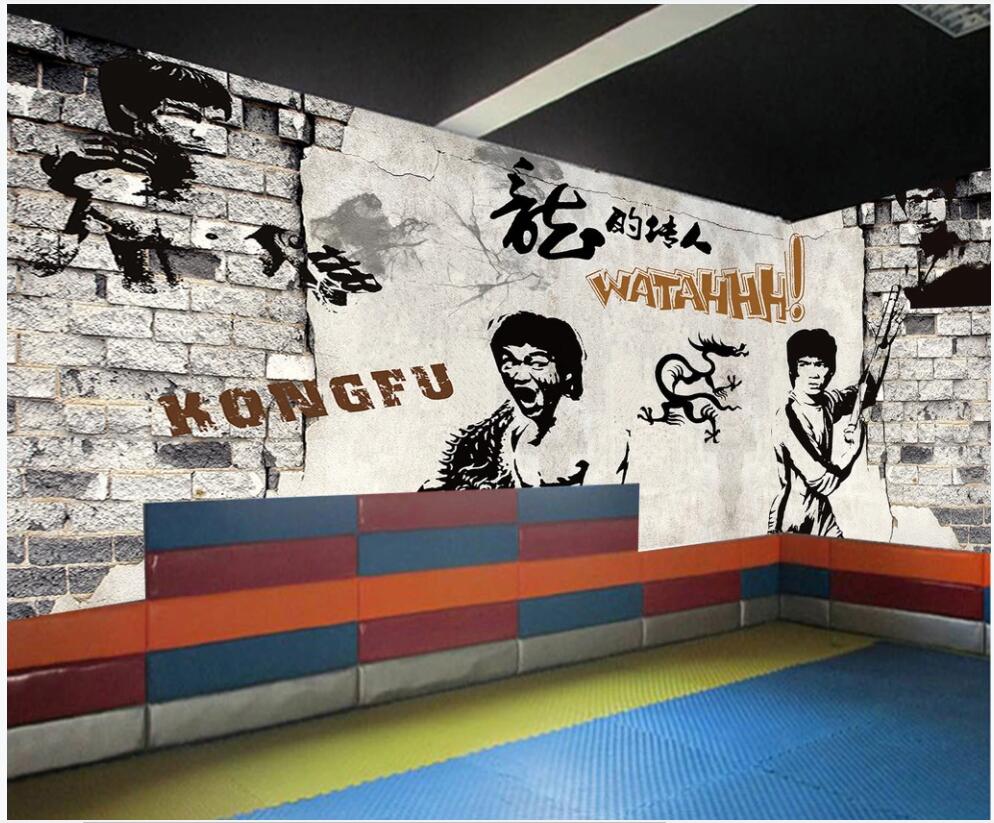 WDBH 3d wallpaer custom photo mural Brick Wall Boxing Bruce Lee Strikes Athletic Club Gym home decor living room wallpaper for walls 3 d, Non-woven
WDBH 3d wallpaer custom photo mural Brick Wall Boxing Bruce Lee Strikes Athletic Club Gym home decor living room wallpaper for walls 3 d, Non-woven