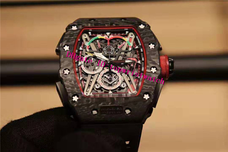 Top RM50-03 Luxury Mens Watch NTPT Carbon Fiber Mens Wristwatch Swiss Quartz Movement Chronograph Skeleton Dial Sapphire Waterproof, Slivery;brown
Top RM50-03 Luxury Mens Watch NTPT Carbon Fiber Mens Wristwatch Swiss Quartz Movement Chronograph Skeleton Dial Sapphire Waterproof, Slivery;brown