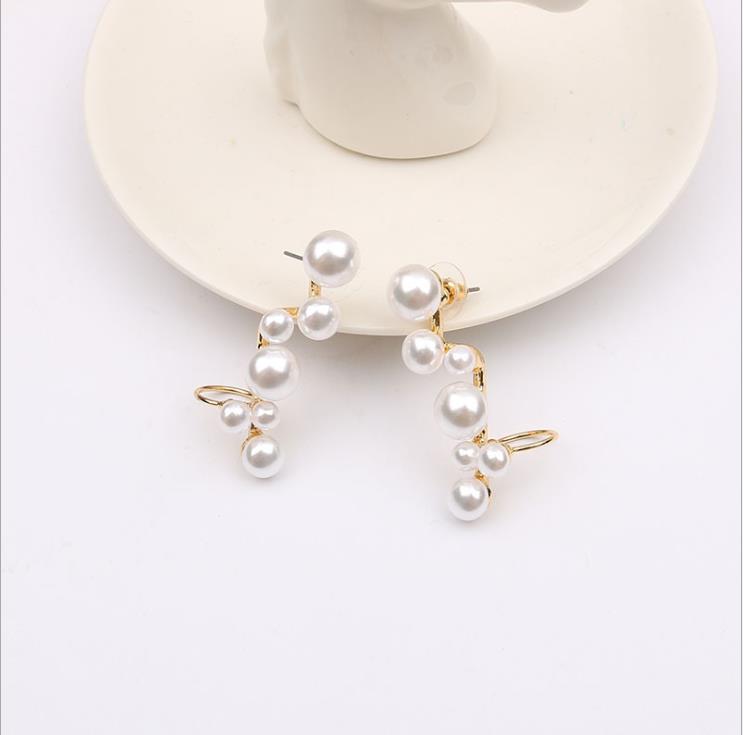 Jewelry pearl multi model female ear clip accessories