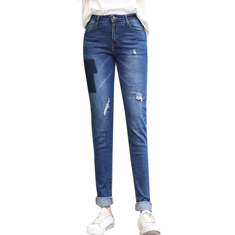 2020 new large sizeL-8XL women jeans female Korean printing hole new age reduction thin student casual pants, Blue
2020 new large sizeL-8XL women jeans female Korean printing hole new age reduction thin student casual pants, Blue