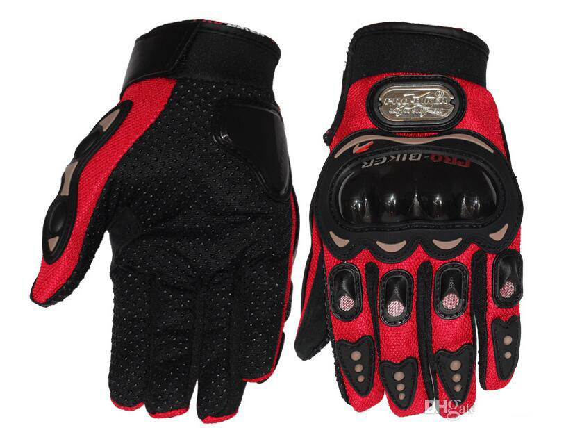 Biker Motorcycle Gloves Antiskid Hand Protection moto Cycling Motocross gloves Racing Armored Glove 3 COLOR