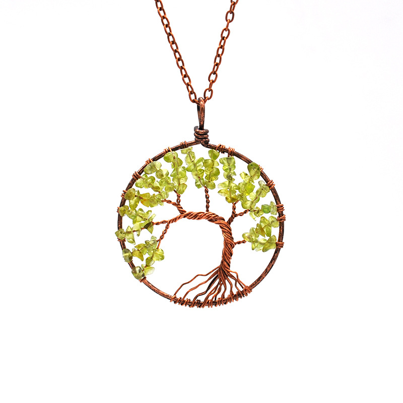 New Tree of Life Necklace & Pendant Silver Color Crystal Natural Gem Stone Chip Beads 7 Chakra Wire Wrapped Women Jewelry
New Tree of Life Necklace & Pendant Silver Color Crystal Natural Gem Stone Chip Beads 7 Chakra Wire Wrapped Women Jewelry