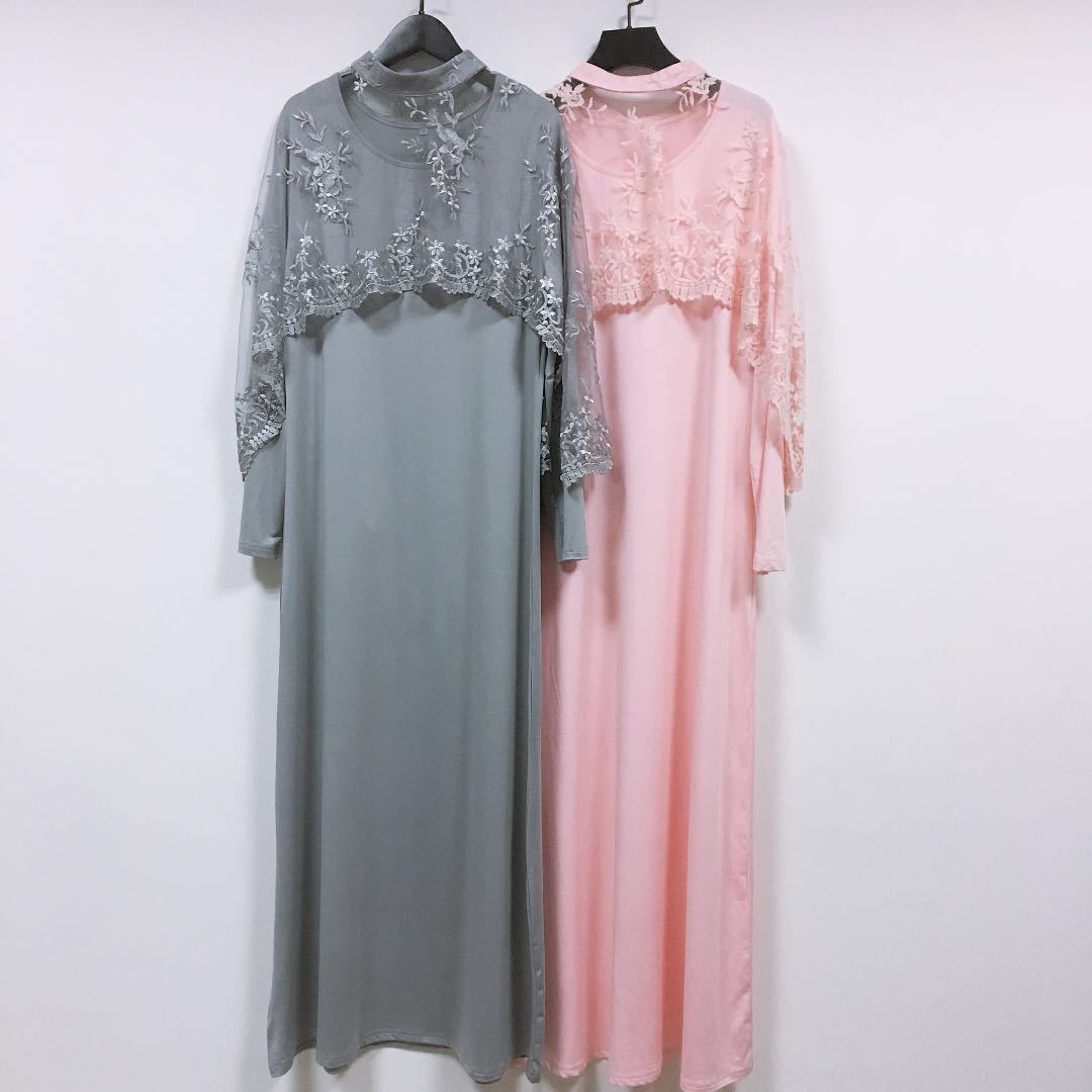 muslim maxi dresses abaya women arabic style embroidery print knit evening dress shawl kaftan ladies female ethnic party islamic clothing