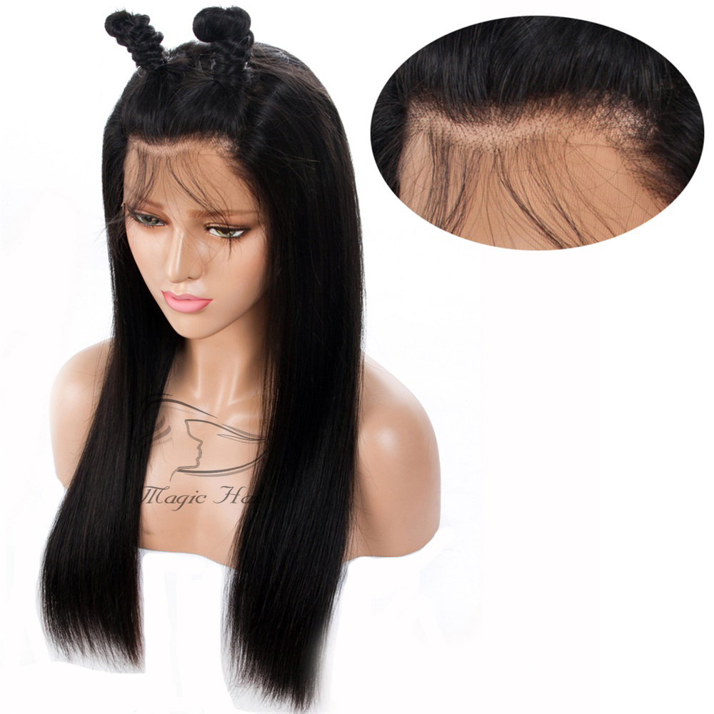4*4 Lace Closure Human Hair Wigs Brazilian Lace Front Human Hair Wigs For Black Women Remy Straight 130% 4x4 Closure Wig