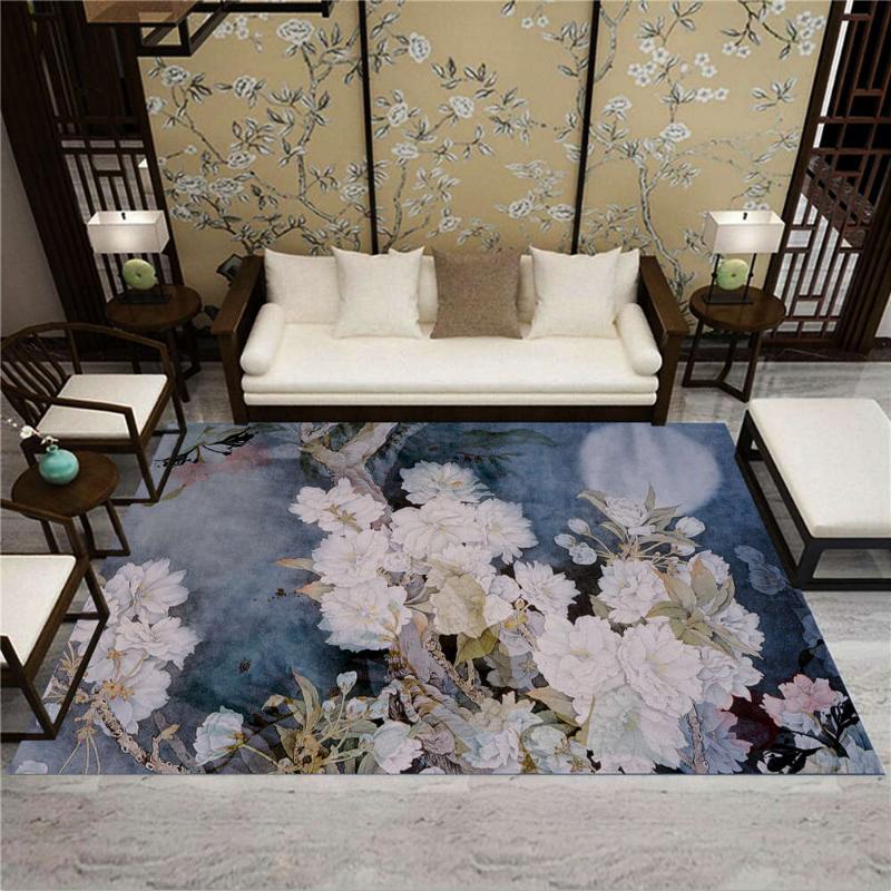 Chinese Style Living Room Carpet Chinese Paintings Soft Flannel Bedroom Mat Non-slip Floor Mat Area Rugs for Home Decorative, No-01
Chinese Style Living Room Carpet Chinese Paintings Soft Flannel Bedroom Mat Non-slip Floor Mat Area Rugs for Home Decorative, No-01