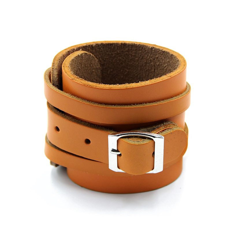 1 Pair Cow Leather Wrist Brace Weight Lifting Wrist Protector Crossfit Grips Barbell Press Wristguard Pull Up Gym Wristband T191230