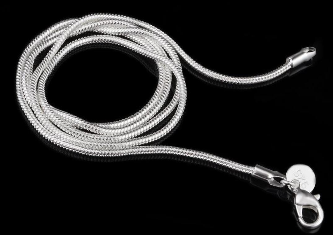 1MM 2MM 925 Sterling Silver Snake Chains choker Necklaces Jewelry Wholesale Optional Size 16 18 20 22 24 inches
1MM 2MM 925 Sterling Silver Snake Chains choker Necklaces Jewelry Wholesale Optional Size 16 18 20 22 24 inches