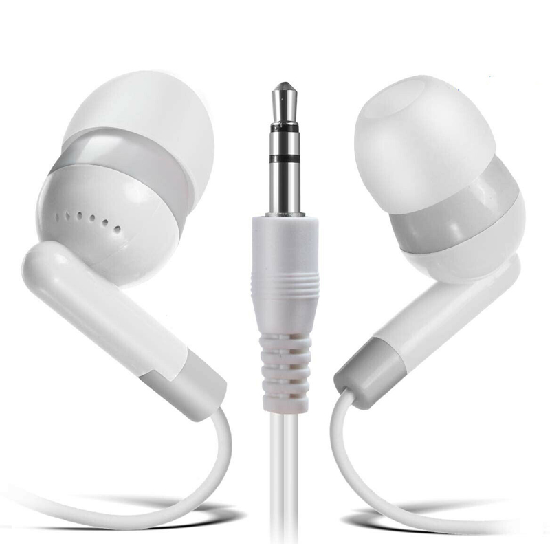 Disposable 3.5mm jack In-Ear Earbud Kid Bulk Earbuds Headphones Earphones 100 Pack White Color For Schools Kids
Disposable 3.5mm jack In-Ear Earbud Kid Bulk Earbuds Headphones Earphones 100 Pack White Color For Schools Kids