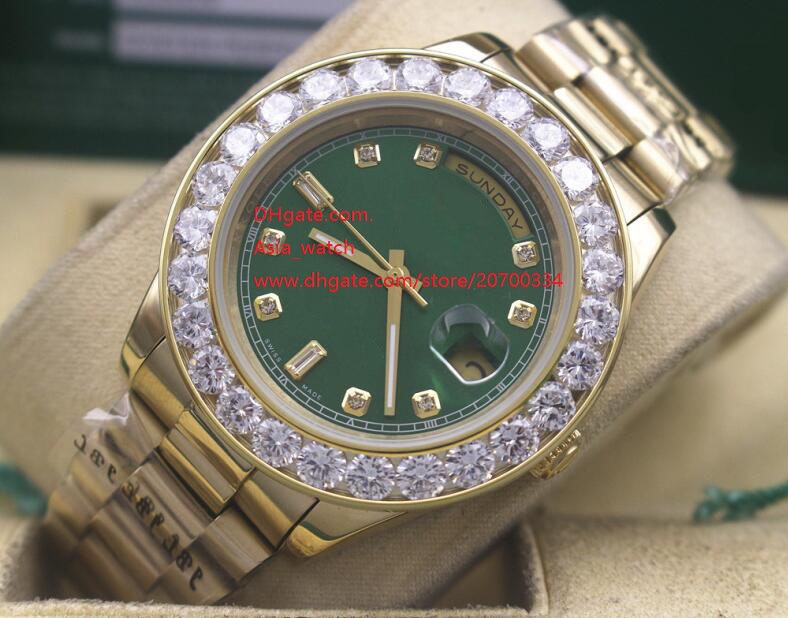 Factory Supplier Top High Quality Wristwatches 41mm DAY-DATE Green Dial Asia 2813 Movement Automatic Mechanical Mens Watch Watches
Factory Supplier Top High Quality Wristwatches 41mm DAY-DATE Green Dial Asia 2813 Movement Automatic Mechanical Mens Watch Watches
