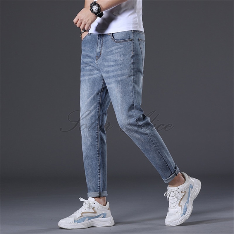 Free Shipping 2020 Men's New Four Seasons Ankle-length Jeans Slim Feet Pencil Casual Pants, Blue
Free Shipping 2020 Men's New Four Seasons Ankle-length Jeans Slim Feet Pencil Casual Pants, Blue