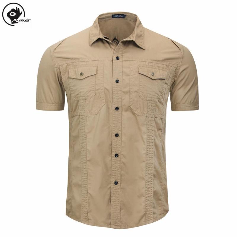Little Raindrop Men Shirt Men' Casual Fashion Solid Pocket Short Sleeve shirt Cotton Male Large Size Top Blouse, Khaki
Little Raindrop Men Shirt Men' Casual Fashion Solid Pocket Short Sleeve shirt Cotton Male Large Size Top Blouse, Khaki