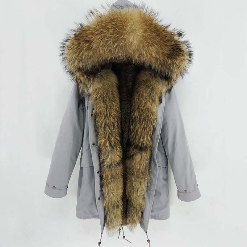 2019 New Winter Women Long Parka Big Natural Raccoon Fur Hooded Streetwear faux fur liner Detachable warm parka, Ordinary 1
2019 New Winter Women Long Parka Big Natural Raccoon Fur Hooded Streetwear faux fur liner Detachable warm parka, Ordinary 1