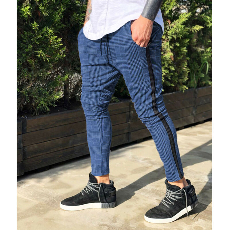 Hot Men's Slim Fit Trousers Bottoms Skinny Joggers Sweat Track Pants Creative Casual Wave Plaid Trousers Male Clothing Plus Size, Blue
Hot Men's Slim Fit Trousers Bottoms Skinny Joggers Sweat Track Pants Creative Casual Wave Plaid Trousers Male Clothing Plus Size, Blue