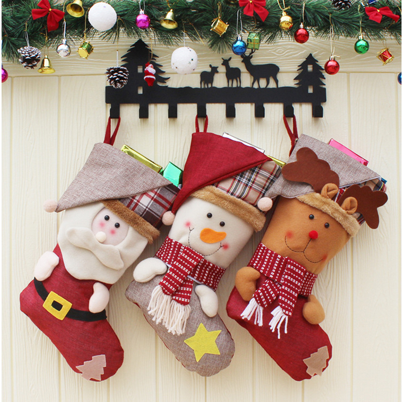 Creative Christmas Stocking Santa Claus Snowman Christmas Tree Ornaments Sock Home Party Decoration Children Candy Gift Bags DBC VT0762
Creative Christmas Stocking Santa Claus Snowman Christmas Tree Ornaments Sock Home Party Decoration Children Candy Gift Bags DBC VT0762