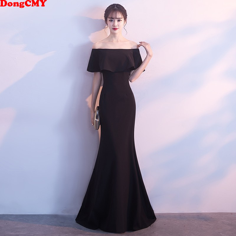 DongCMY Formal Long Black Evening Dress Backless Boat Neck Mermaid Sweep Train Party Women Dresses
DongCMY Formal Long Black Evening Dress Backless Boat Neck Mermaid Sweep Train Party Women Dresses
