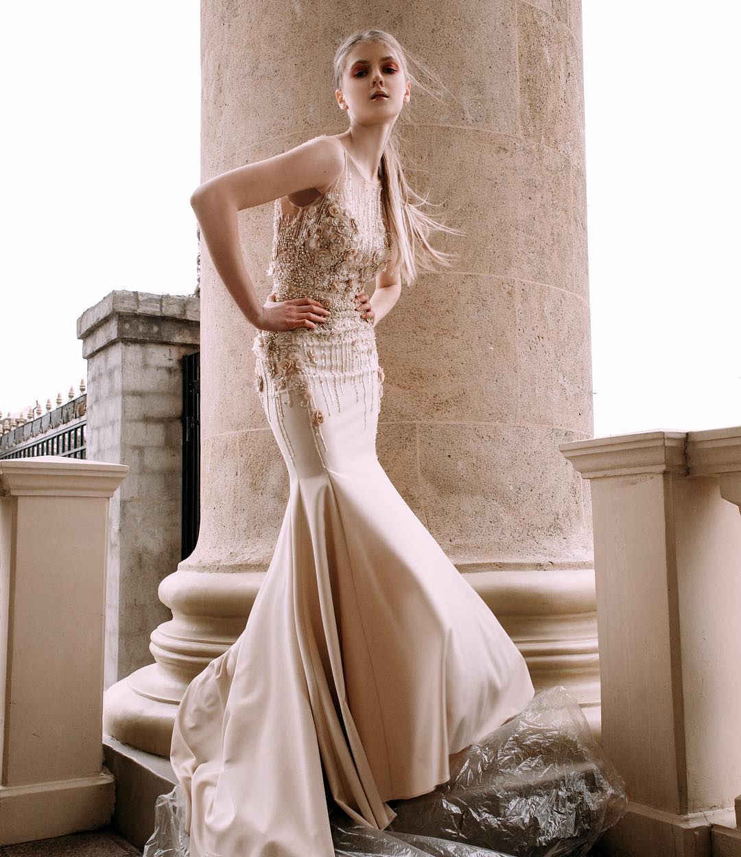 2020 Mermaid New Arrival Evening Spaghetti Applique Beads Formal Dresses Zipper Sweep Train Sleeveless Party Gowns 0508