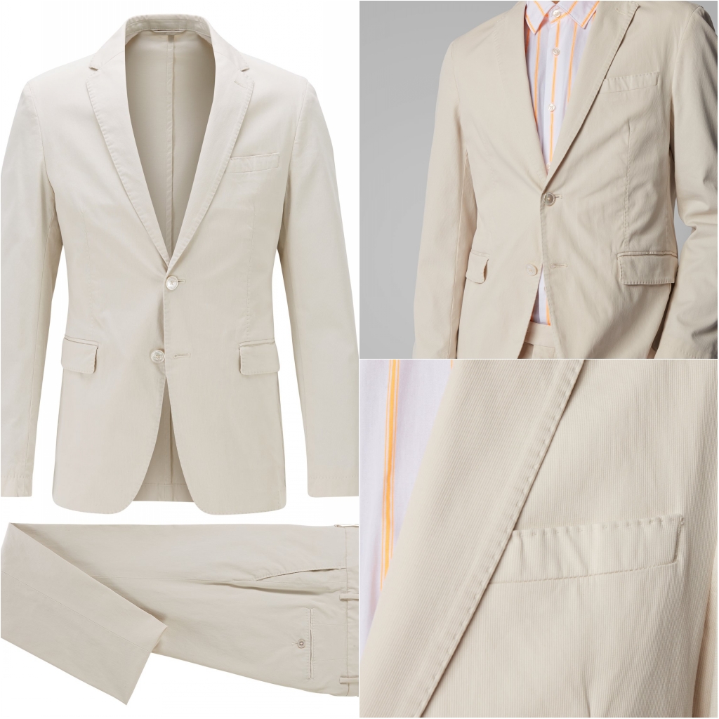 New Fashion Groom Wedding Tuxedos Men Groom Suits Notched Lapel Two Button Prom Party Blazer Jacket (Jacket+Pants)