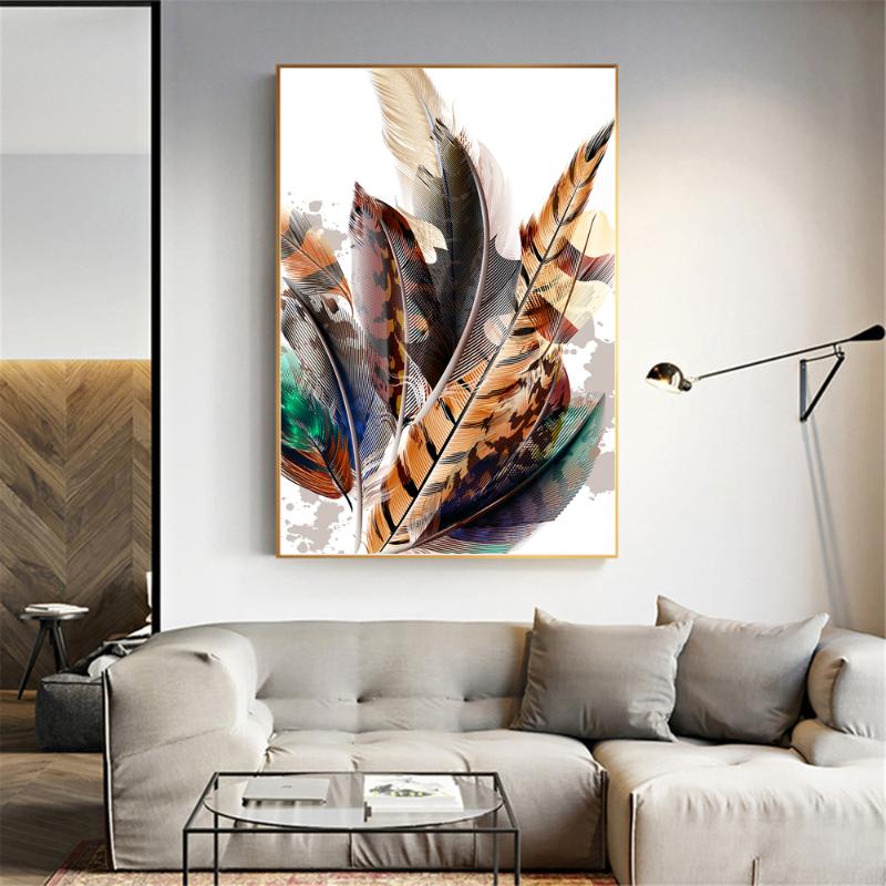 Wall Pictures Colorful Feather Print Posters Abstract Canvas Paintings For Living Room Decoration
Wall Pictures Colorful Feather Print Posters Abstract Canvas Paintings For Living Room Decoration