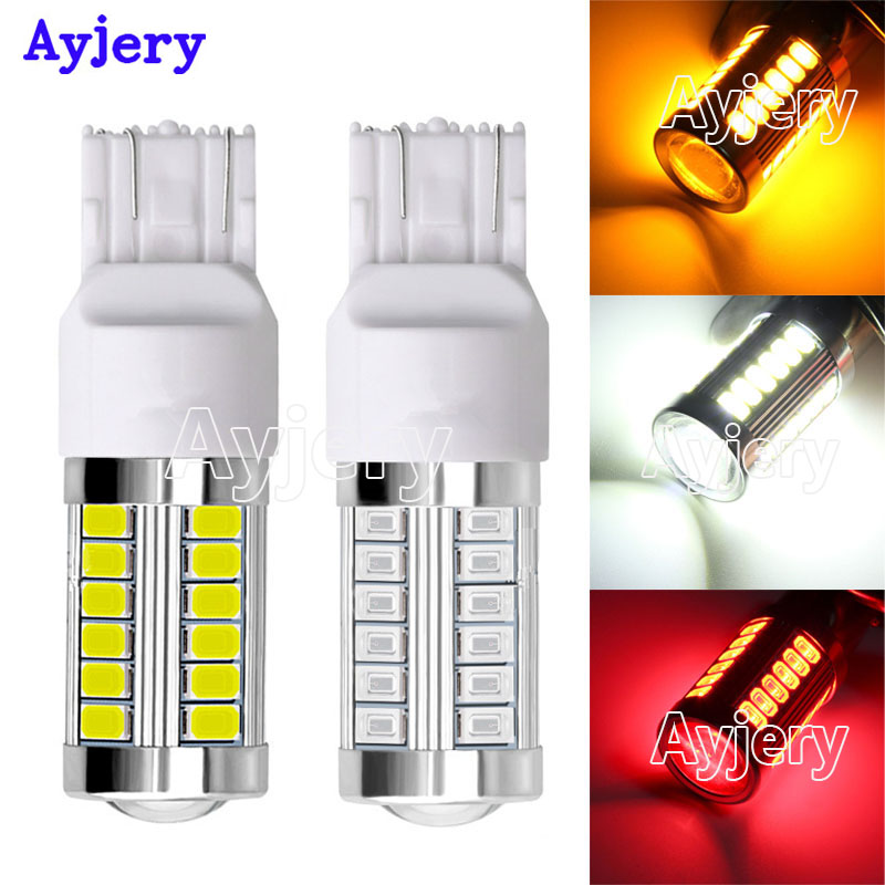 AYJERY 10X 12V Car W21W T20 7440 7443 33 smd 5730 led Turn signal light 33smd 5630 led White Red Yellow Brake Tail reverse light, As pic
AYJERY 10X 12V Car W21W T20 7440 7443 33 smd 5730 led Turn signal light 33smd 5630 led White Red Yellow Brake Tail reverse light, As pic