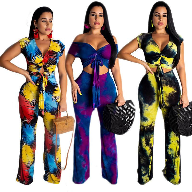 Fashion Women Outfit Short Sleeve Off Shoulder T Shirt Crop Top + Wide Leg Pants Trousers 2pcs Set Bohemia Design Tracksuit Suit Clothes, Randomly mixed colors
Fashion Women Outfit Short Sleeve Off Shoulder T Shirt Crop Top + Wide Leg Pants Trousers 2pcs Set Bohemia Design Tracksuit Suit Clothes, Randomly mixed colors