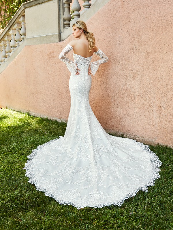 Mermaid Amazing Lace Wedding Dresses With Detachable Long Sleeves Sweetheart Neck Bridal Gowns Sweep Train Plus Size Beaded Vestido De Novia