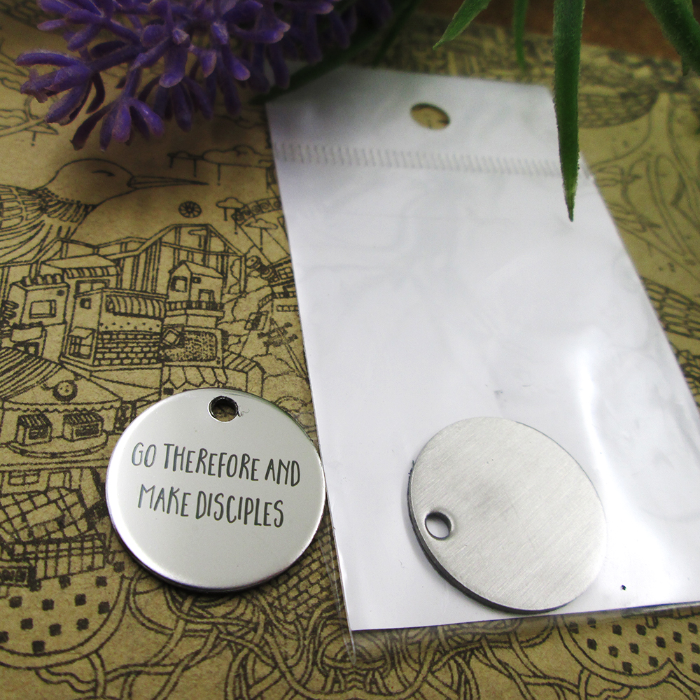 40pcs--"go therefore and make disciples"stainless steel charms more style for choosing DIY Charms pendants for necklace
40pcs--"go therefore and make disciples"stainless steel charms more style for choosing DIY Charms pendants for necklace
