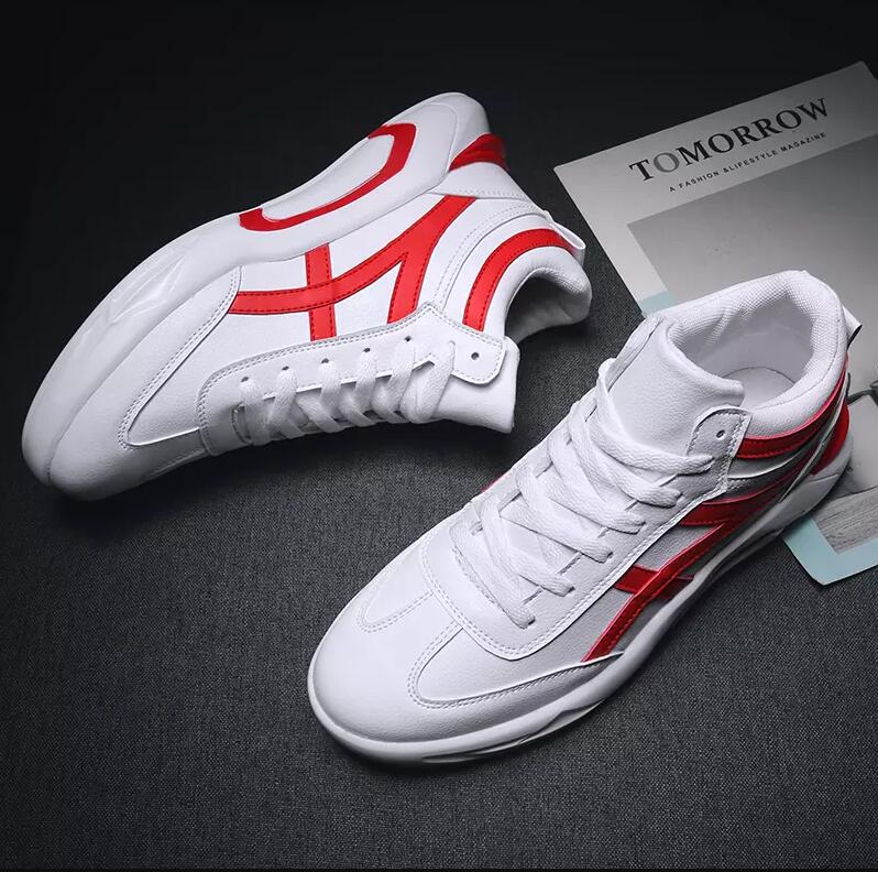 2019 Hot men Casual Shoes white black red Fashion Breathable high cut outdoor sports shoes sneakers Size 36-43
2019 Hot men Casual Shoes white black red Fashion Breathable high cut outdoor sports shoes sneakers Size 36-43