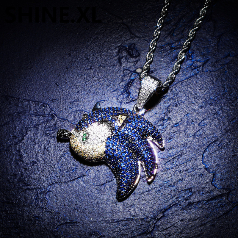 Iced Out Cartoon Hedgehog Pendant Necklace Solid Back White Gold Plated Mens Hip Hop Jewelry Christmas Gift
Iced Out Cartoon Hedgehog Pendant Necklace Solid Back White Gold Plated Mens Hip Hop Jewelry Christmas Gift