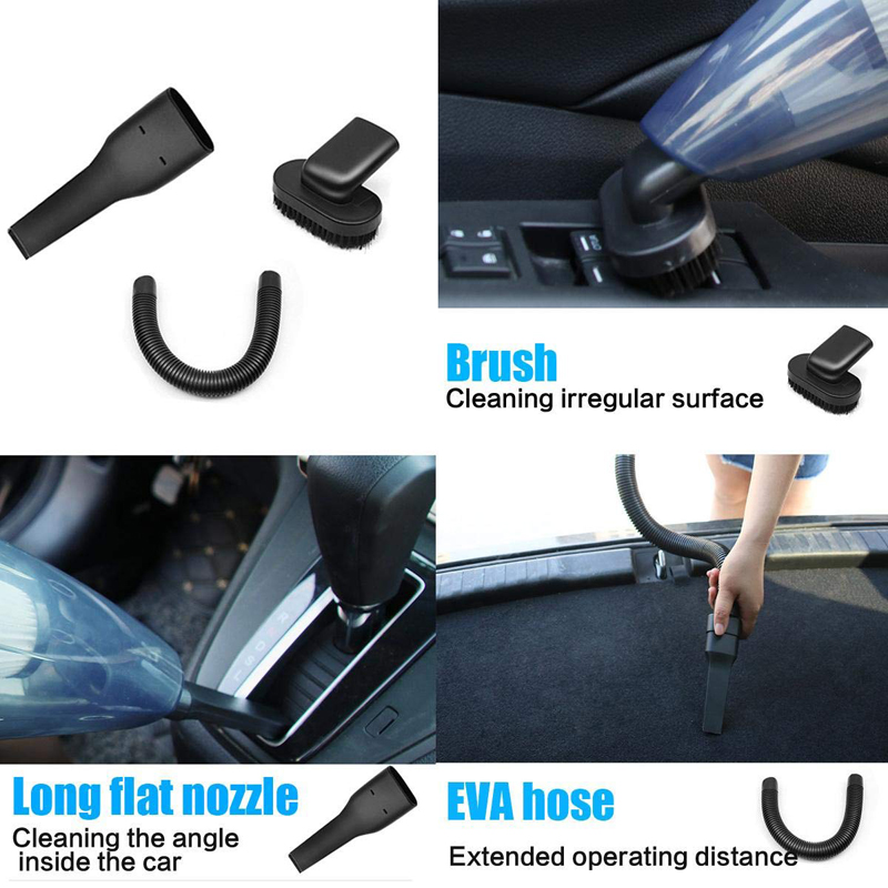 Portable Wireless Car Vacuum Cleaner USB Charging Handheld Wet Dry Dual Use For Auto Home Office