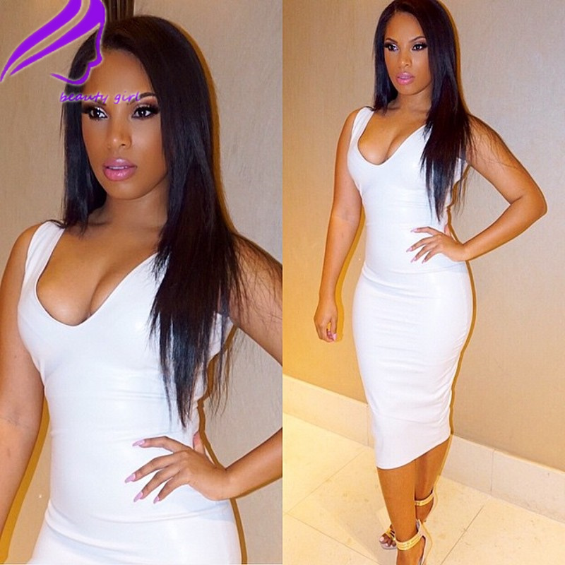 13*4 synthetic Wig Brazilian Straight Lace Front Wig 180 Density Pre Plucked synthetic Lace Front simulation Human Hair Wigs for black women