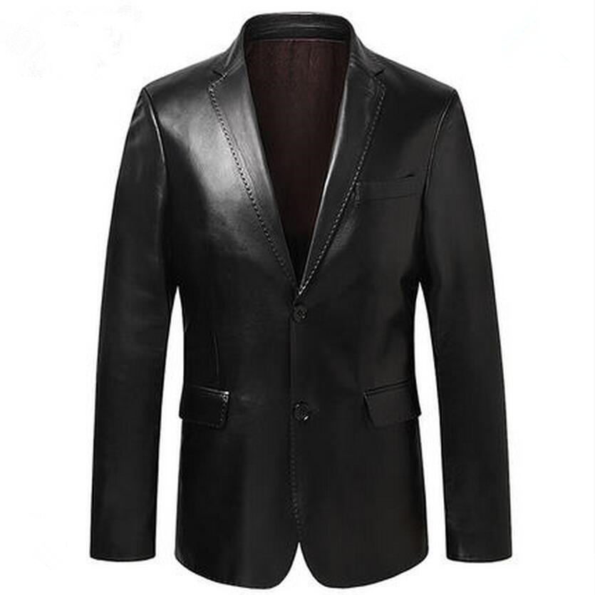 men suit jacket sheepskin jackets slim outerwear men's genuine leather suit real sheepskin blazer black blue wine red S14CZF1401
men suit jacket sheepskin jackets slim outerwear men's genuine leather suit real sheepskin blazer black blue wine red S14CZF1401
