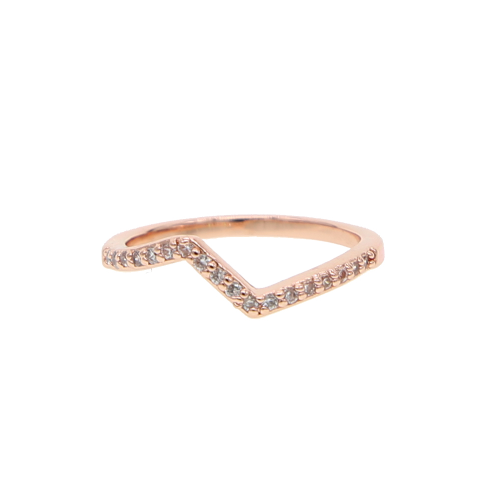fashion women thin gold stack finger rings with colorful cz paved rainbow wedding finger ring set in gold rose gold color