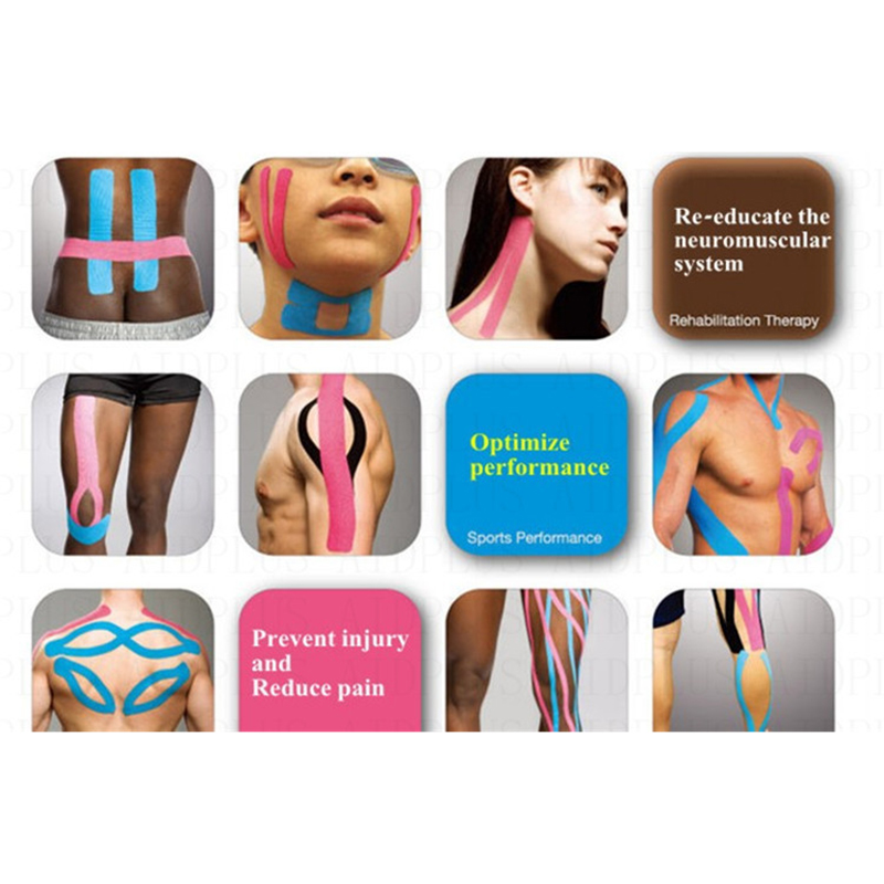 20 Rolls Good Quality Kinesiotape Athletic Tapes Kinesiology Tape Sport Taping Strapping Football Exercise Muscle Kinesiotaping