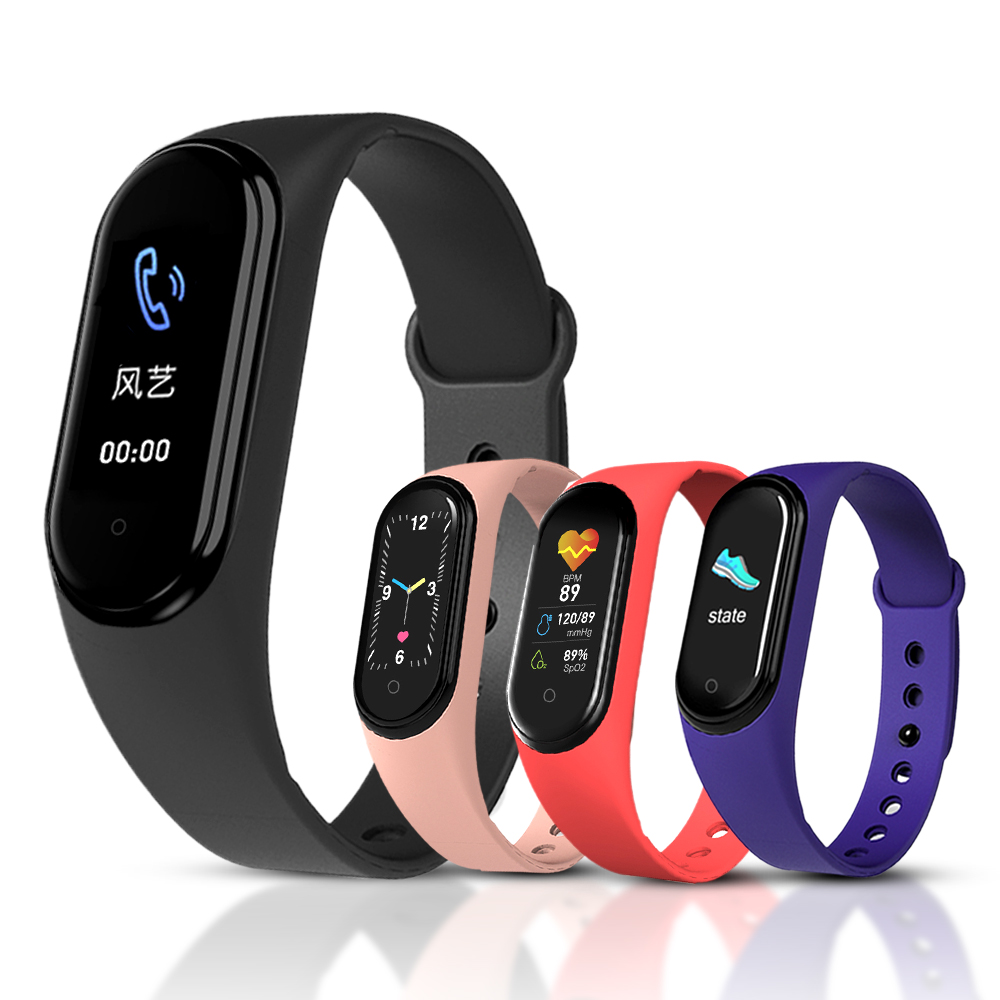 M5 Sport Smart Watch Men Bluetooth Wristband Fiess Tracker Women Call Smartwatch Play Music Bracelet Smartband free shipping