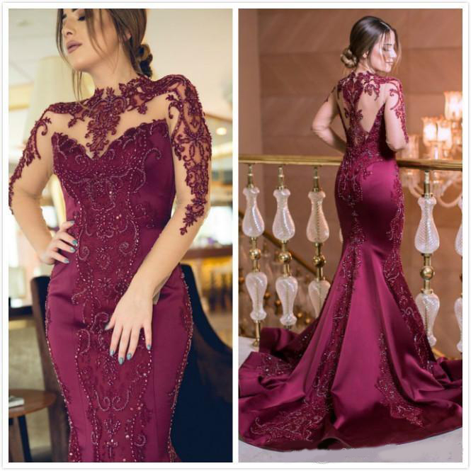 Formal Burgundy Evening Dresses Mermaid Lace Beaded Aso Ebi Arabic Prom Dresses High Neck Formal Party Second Reception Gowns, White
Formal Burgundy Evening Dresses Mermaid Lace Beaded Aso Ebi Arabic Prom Dresses High Neck Formal Party Second Reception Gowns, White