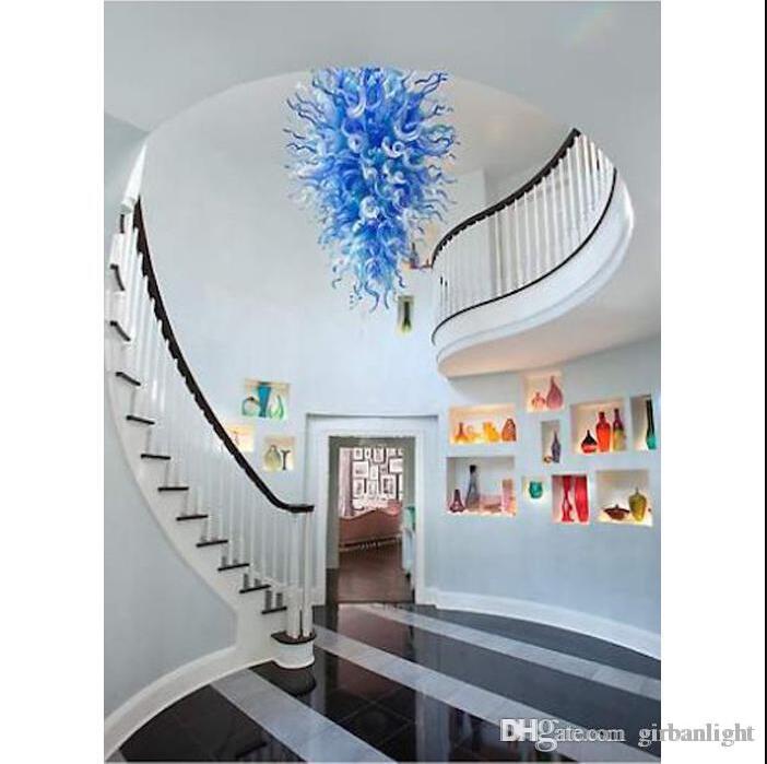 Foyer Villa Stairs Decor Hand Blown Glass Designed LED Chandelier Modern Art Deco High Quality Murano Glass Pendant Lamps
Foyer Villa Stairs Decor Hand Blown Glass Designed LED Chandelier Modern Art Deco High Quality Murano Glass Pendant Lamps