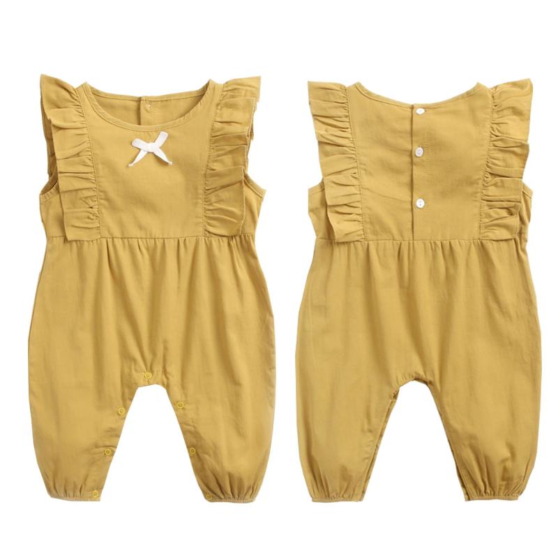 0-3T Baby Baby Clothes Summer Clothes Sleeveless Jumpsuit Autumn Bow Newborn Romper Single-breasted 100% Cotton, Beige
0-3T Baby Baby Clothes Summer Clothes Sleeveless Jumpsuit Autumn Bow Newborn Romper Single-breasted 100% Cotton, Beige