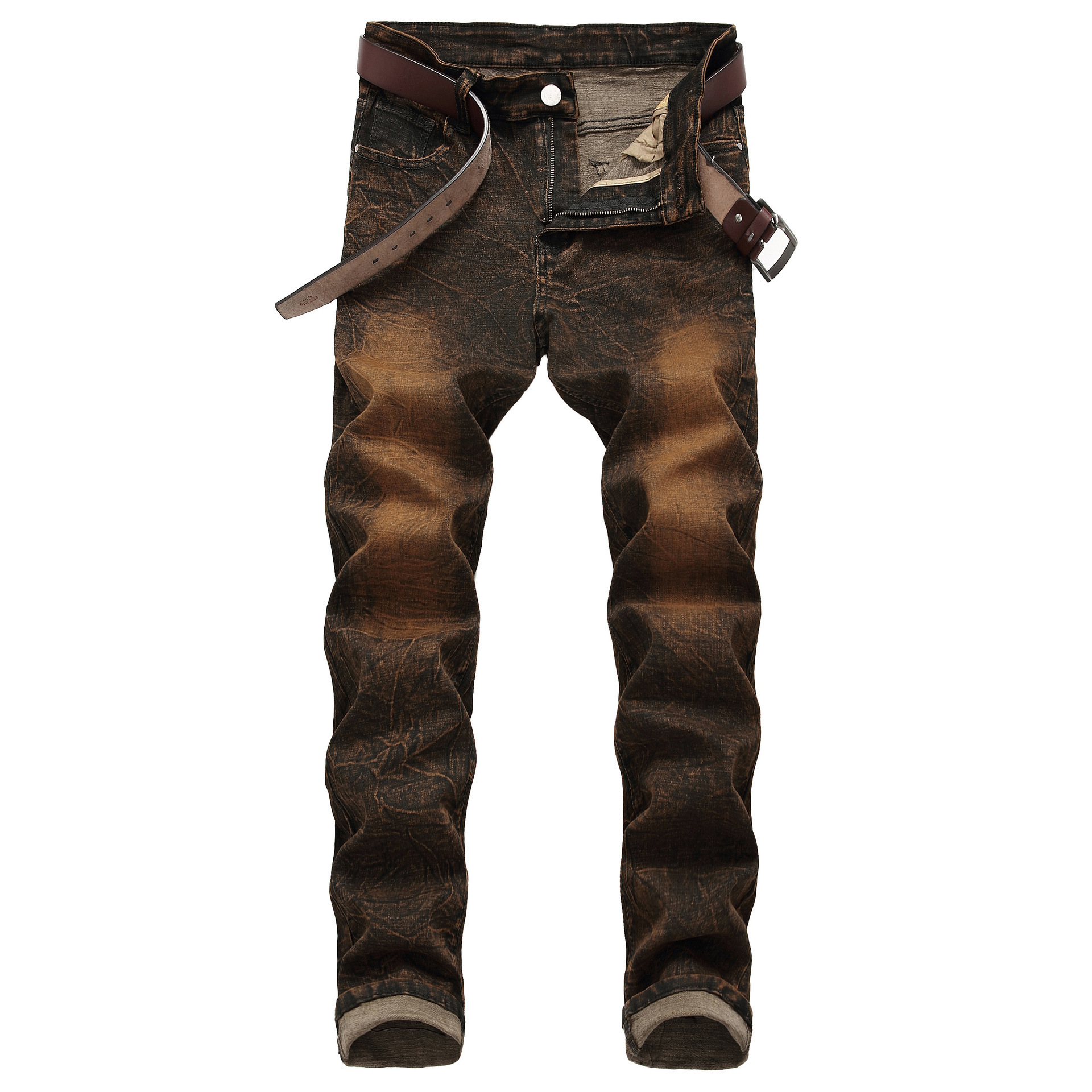 Men's Fashion 2018 New Casual Jeans Pants Slim Skinny Stretch Retro Denim Trousers Washed Jean Joggers Plus Size 29-42 Y190