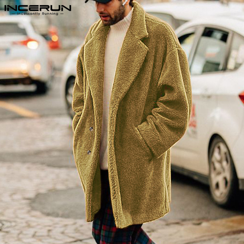 Winter Fake Fleece Men Jackets Coat Long Sleeve Fashion Button Outwear 2019 Solid Cardigan Warm Fluffy Long Overcoat Men INCERUN LY191206, Grey
Winter Fake Fleece Men Jackets Coat Long Sleeve Fashion Button Outwear 2019 Solid Cardigan Warm Fluffy Long Overcoat Men INCERUN LY191206, Grey