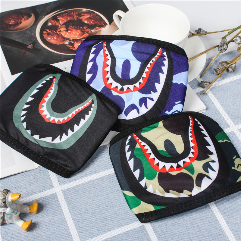 Shark Masks Camouflage man Mask Hip Hop Trendy Half Face Mouth Mask Outdoor Party Masks 7 colors
Shark Masks Camouflage man Mask Hip Hop Trendy Half Face Mouth Mask Outdoor Party Masks 7 colors
