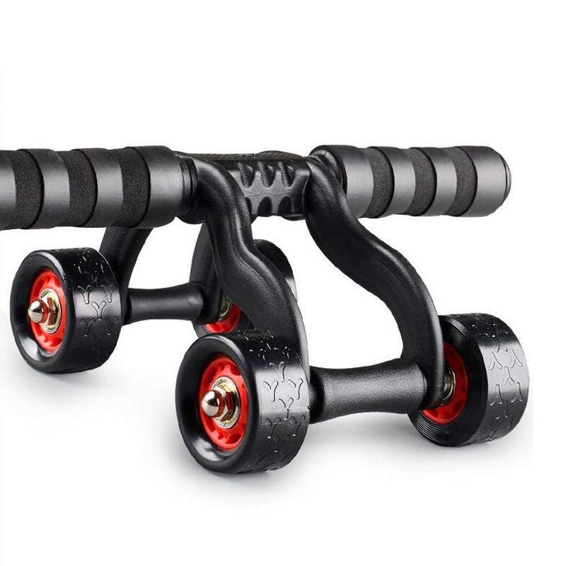 Four-Wheel Abdominal Wheel Bearing Roller Men Reduce Stomach Exercise Receiving ABS Fitness Equipment, Black
Four-Wheel Abdominal Wheel Bearing Roller Men Reduce Stomach Exercise Receiving ABS Fitness Equipment, Black