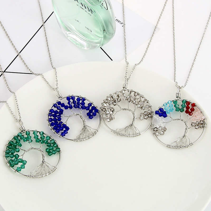Fashion Design High Quality Handmade Multi Colors Crystal Life Tree Pendant Necklace for Sale 3 PCS/SET
Fashion Design High Quality Handmade Multi Colors Crystal Life Tree Pendant Necklace for Sale 3 PCS/SET