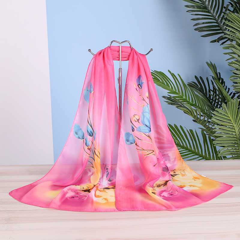 Tulip Flower Chiffon Scarf Women Summer simulatio Silk Scarves Flower Shawls And Wraps Foulard Print Hijab Stoles Wholesale
Tulip Flower Chiffon Scarf Women Summer simulatio Silk Scarves Flower Shawls And Wraps Foulard Print Hijab Stoles Wholesale