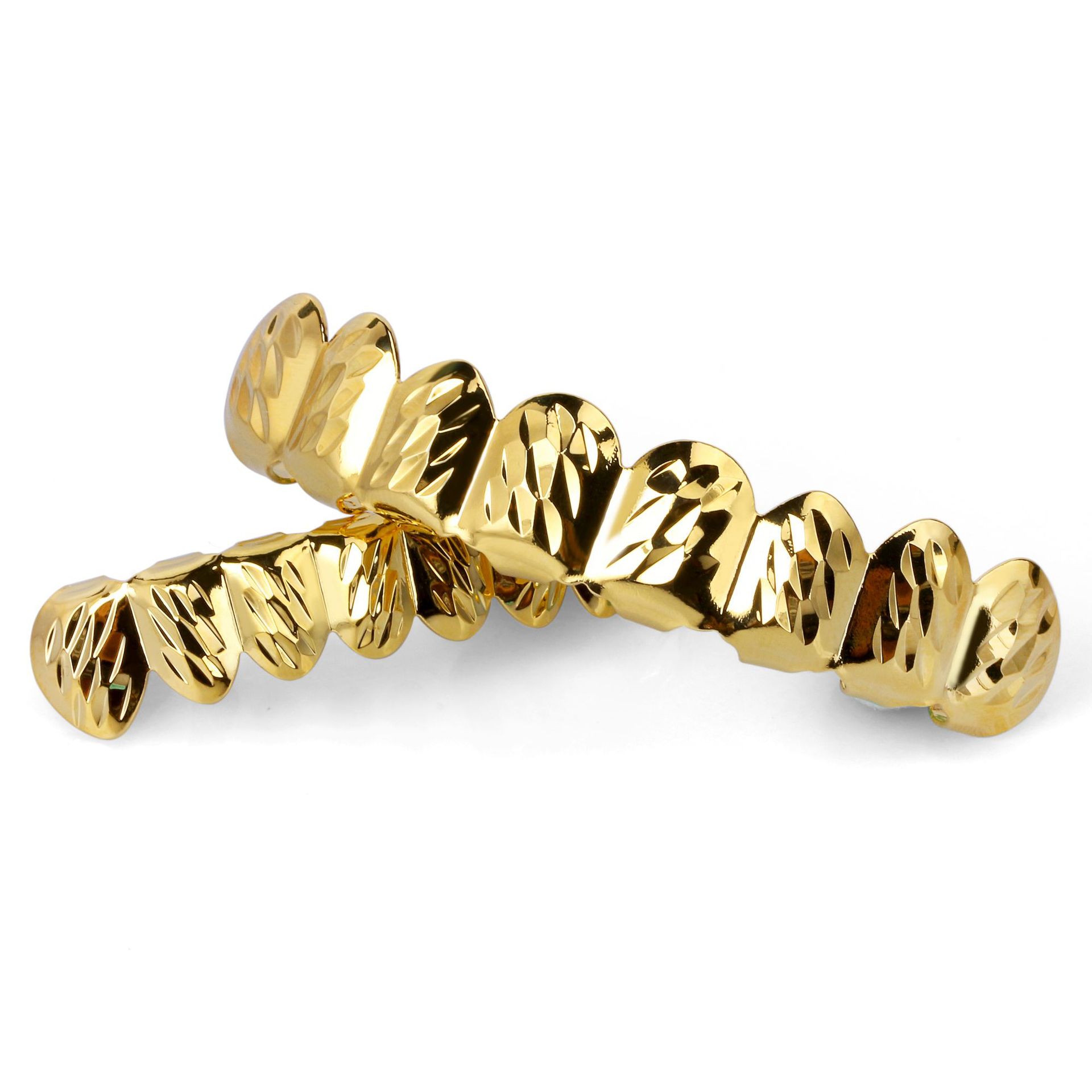 Hiphop Grillz Jewelry Coloured Flower Two Color 8 Teeth with Dental Grills rock style